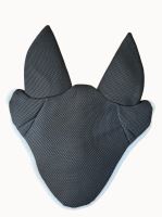 EAR BONNET for horses M black with white trim Outlet