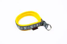 PADDED collar DESIGN grey + yellow-XXL