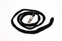 BRAIDED lead with PANIC SNAP - black Outlet