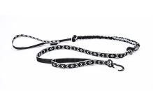 LEASH with ABSORBER and ALU snap hook - silver