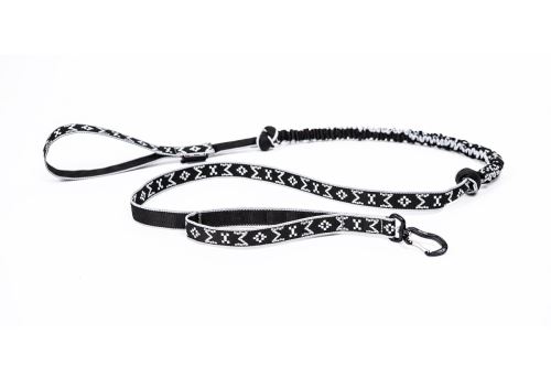 LEASH with ABSORBER and ALU snap hook - silver