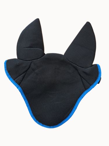 ČABRAKA na uši pro koně - černá s barevným lemem